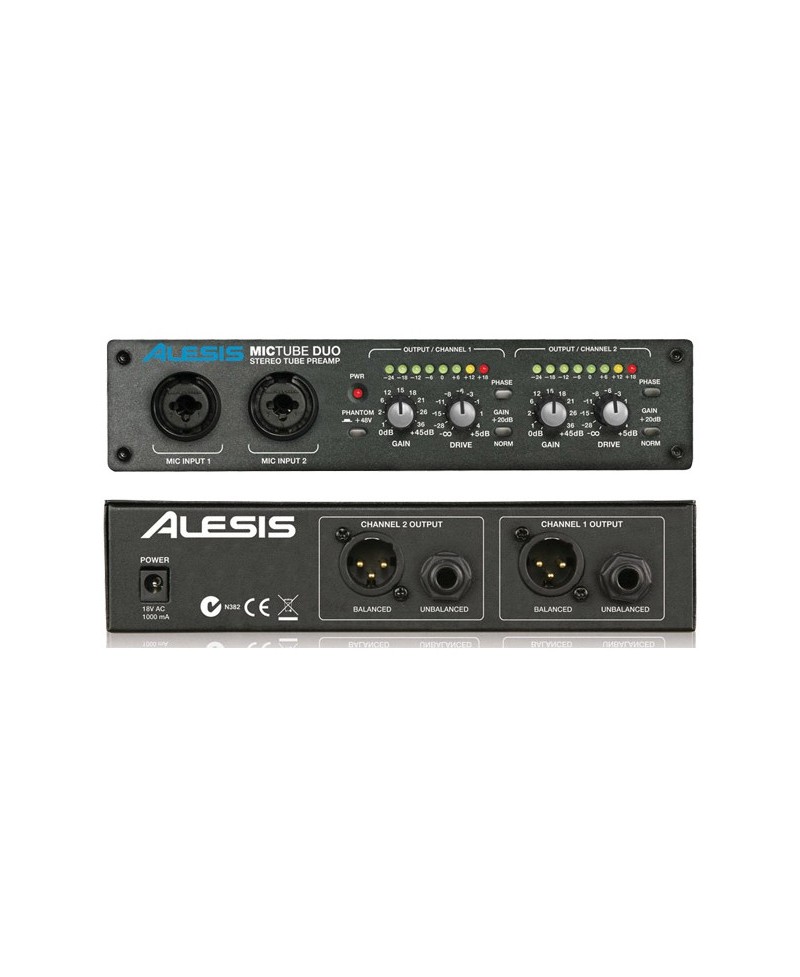 Preamplificador Micrófono Alesis MicTube Duo