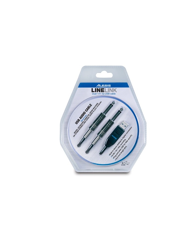 Cable Conversor Audio USB Alesis LineLink