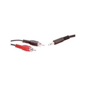 Cable Inyectado 2RCA - Mini Jack Stereo 1m