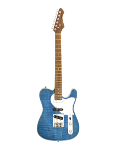 GUITARRA ELÉCTRICA ARIA TC 615-MK2-NASHVILLE AZUL TURQUESA TRANSLÚCIDA