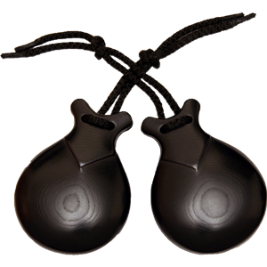 CASTAÑUELAS JALE DE TELA NEGRA DEL Nº 8