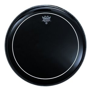 PARCHE REMO PIN STRIPE ACEITE NEGRO DE 22"