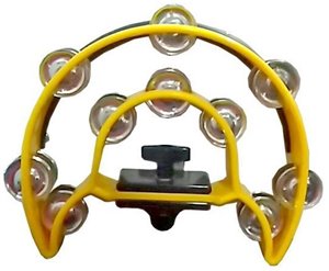 PANDERETA MEDIA LUNA PARA SOPORTE AMARILLO