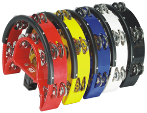 PANDERETA MEDIA LUNA PARA SOPORTE ROJA