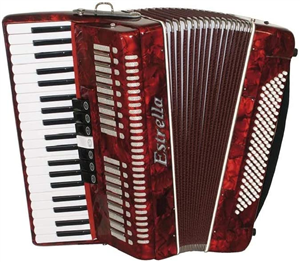 ACORDEÓN ESTRELLA 41/120 ROJO