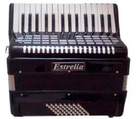 ACORDEÓN ESTRELLA 30/48 NEGRO