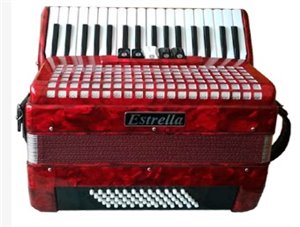 ACORDEÓN ESTRELLA 34/60 ROJO
