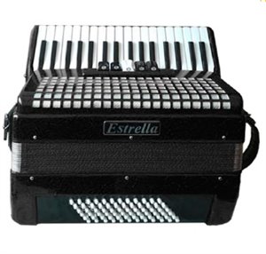 ACORDEÓN ESTRELLA 34/72 NEGRO