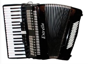 ACORDEÓN ESTRELLA 37/80 NEGRO