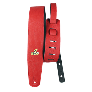 CORREA PARA GUITARRA Y PARA BAJO BASSO SERIE ECO VEGANA ROJA