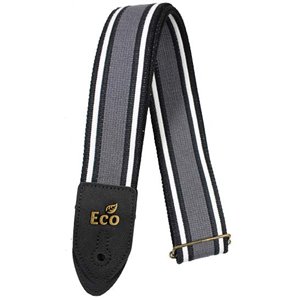 CORREA PARA GUITARRA Y PARA BAJO BASSO VEGANA LINEA HILO ECOLÓGICO NEGRA