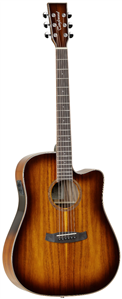 GUITARRA ACÚSTICA TANGLEWOOD TW5KOA DREADNOUGHT CUTAWAY