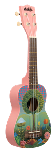 UKELELE SOPRANO SERIE UKADELIC GRAPHIC TOP JARDIN