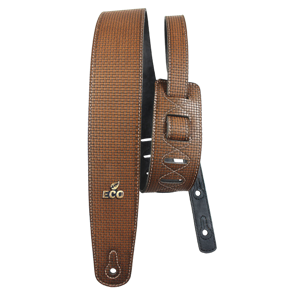 CORREA BASSO PARA GUITARRA Y BAJO SERIE GRECO PREMIUM MARRÓN