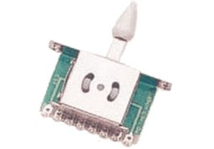 Switch de 5 posiciones para Stratocaster con palanquita de color blanco