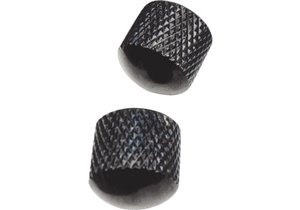 Set Botonera Metálica Fender Style (2 unidades) - Negro