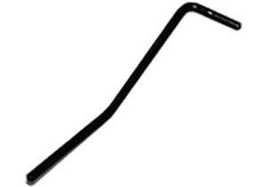 Palanca de trémolo estándar. Entrada a presión en puente. Color negro