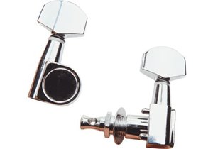 Clavijas metálicas para guitarra eléctrica. Tipo Stratocaster tamaño mini. Radio 15:1