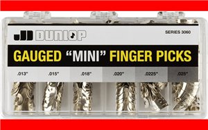 CAJA DE 120 UD. PÚAS DEDO 3060 SERIES BRASS REGULAR - 6 MEDIDAS