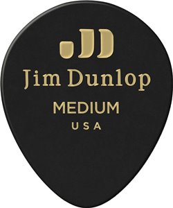 PACK 12 UD. PÚAS CELLULOID TEARDROP NEGRA - MEDIUM