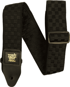 CORREA GUIT/ BAJO JACQUARD - BLACK CHECKERS