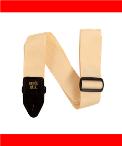 CORREA GUIT/ BAJO POLYPRO - CREMA & NEGRO