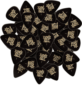 PACK 144 UD. PÚAS CELLULOID NEGRA - THIN (0,46 mm)