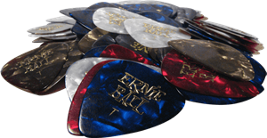 PACK 144 UD. PÚAS CELLULOID PERLADAS SURTIDO - THIN (0,46 mm)