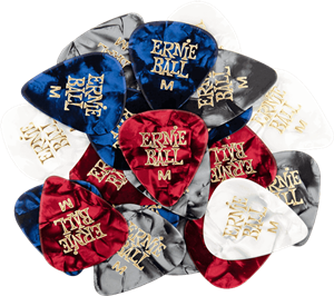 PACK 144 UD. PÚAS CELLULOID PERLADAS SURTIDO - MEDIUM (0,72 mm)