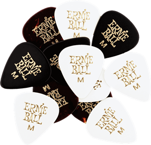 PACK 12 UD. PÚAS CELLULOID SURTIDO COLORES - MEDIUM (0,72 mm)