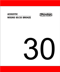 CUERDA ACÚSTICA DUNLOP 80/20 BRONZE .030