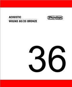CUERDA ACÚSTICA DUNLOP 80/20 BRONZE .036