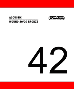 CUERDA ACÚSTICA DUNLOP 80/20 BRONZE .042