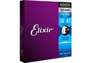 JUEGO ACÚSTICA POLYWEB 80/20 BRONZE XL 10-47