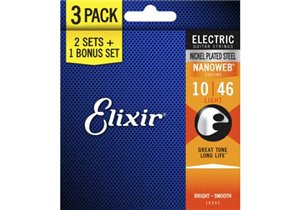 PACK DE 3 JUEGOS ELÉCTRICA NANOWEB NICKEL LIGHT 10-46
