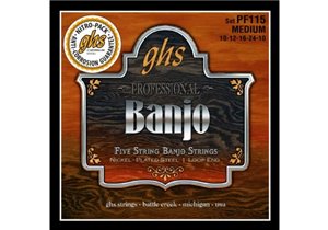 JUEGO BANJO NICKEL-PLATE (5ST) MEDIUM