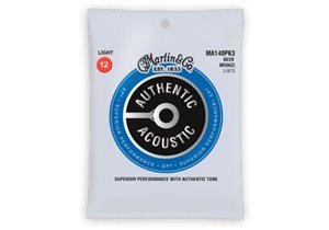 JUEGO ACÚSTICA AUTHENTIC SP BRONZE 80/20 LIGHT 12-54 (PACK 3)