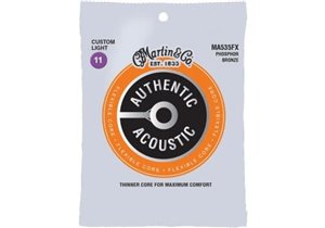 JUEGO ACÚSTICA AUTHENTIC SP FLEXIBLE PHOSPHOR/BZ 92/8 LIGHT 11-52