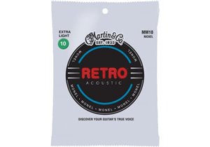 JUEGO ACÚSTICA RETRO MONEL EXTRA LIGHT .010