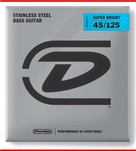 JUEGO BAJO STAINLESS STEEL SUPER BRIGHT MEDIUM 5 St. 45-125