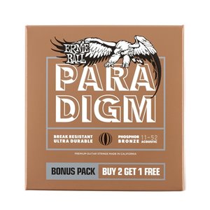 JUEGO ACÚSTICA PARADIGM PHOSPHOR BRONZE 11-52 (PACK 2+1)