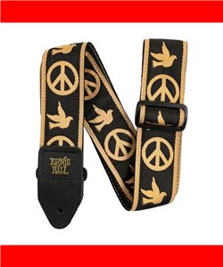CORREA GUIT/ BAJO JACQUARD - PEACE LOVE DOVE