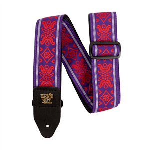 CORREA GUIT/ BAJO JACQUARD - ROYAL FLUSH RED