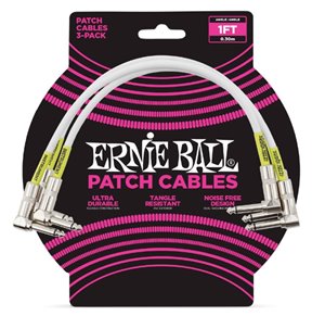 CABLE INTERLINK PVC JACK-JACK AA Blanco - 0,30m (PACK de 3)