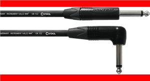 Cable de guitarra jack recto/acodado 6 m