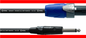 Cable Altavoz Speakon 2 polos/jack 1,5m