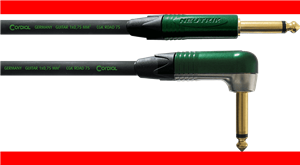 Cable jack recto/acodado 6 m verde