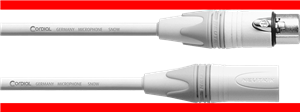 Cable de micrófono XLR 10 m blanco