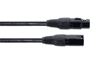 Cable de micrófono XLR de 3 m