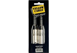 Adaptador de 1/4? Stereo macho a 2 XLR macho